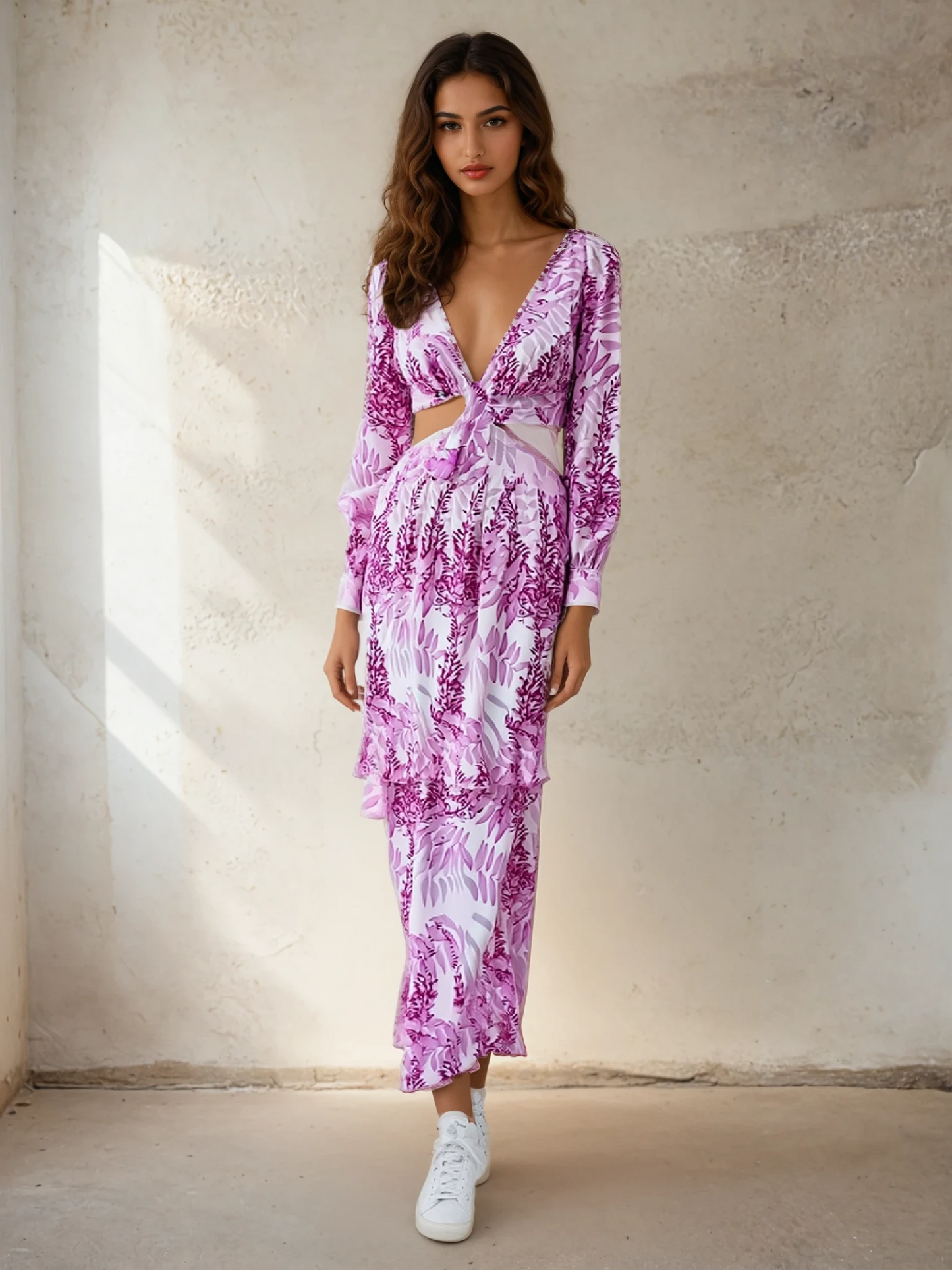 Daisy Desire - Elegant Long Sleeved Dress