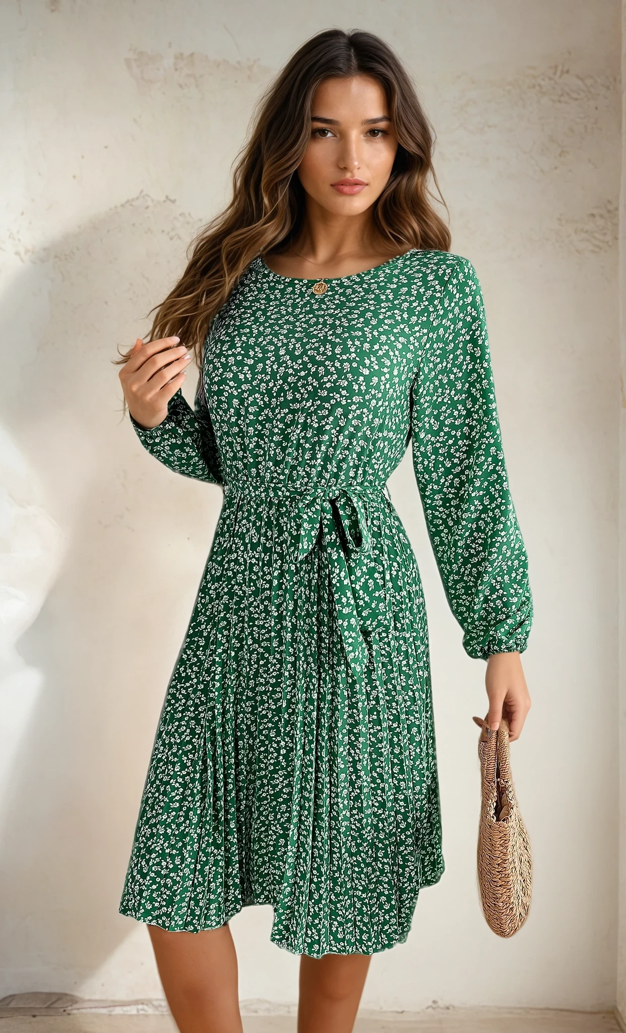 Fleur de Luxe - 2025 Spring/Summer Floral Print Dress