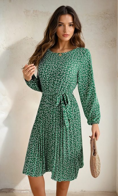 Fleur de Luxe - 2025 Spring/Summer Floral Print Dress