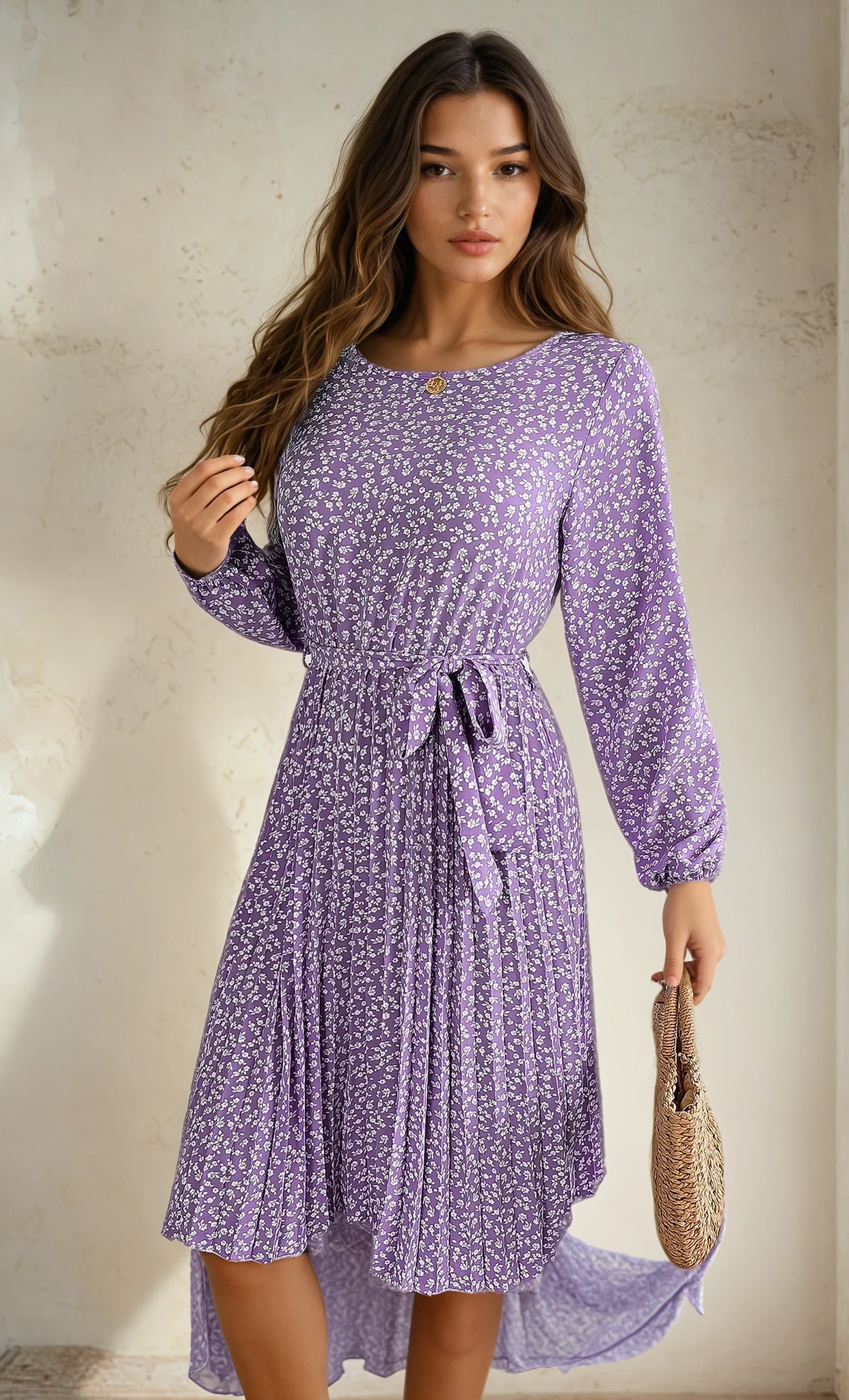 Fleur de Luxe - 2025 Spring/Summer Floral Print Dress