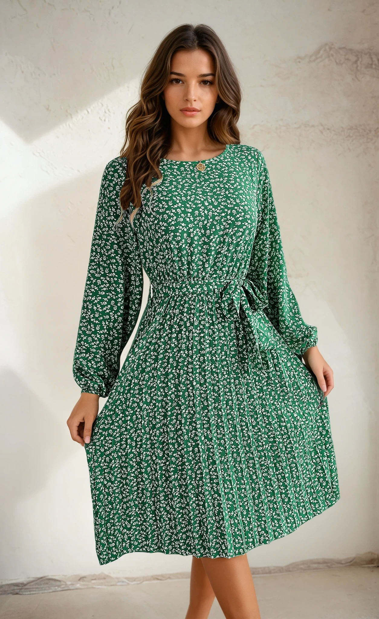 Fleur de Luxe - 2025 Spring/Summer Floral Print Dress