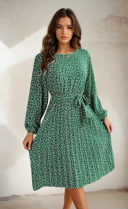Fleur de Luxe - 2025 Spring/Summer Floral Print Dress