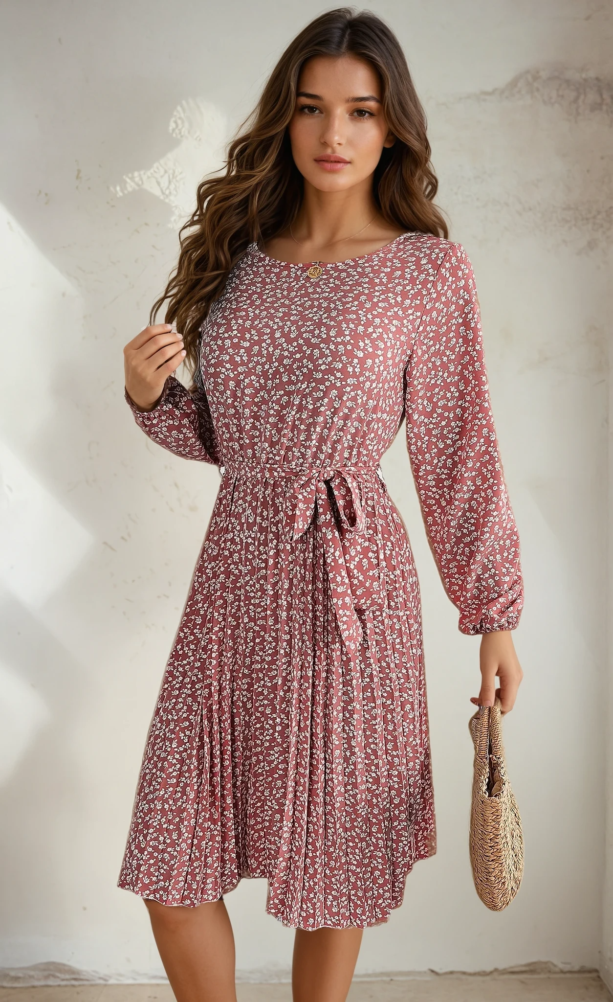 Fleur de Luxe - 2025 Spring/Summer Floral Print Dress