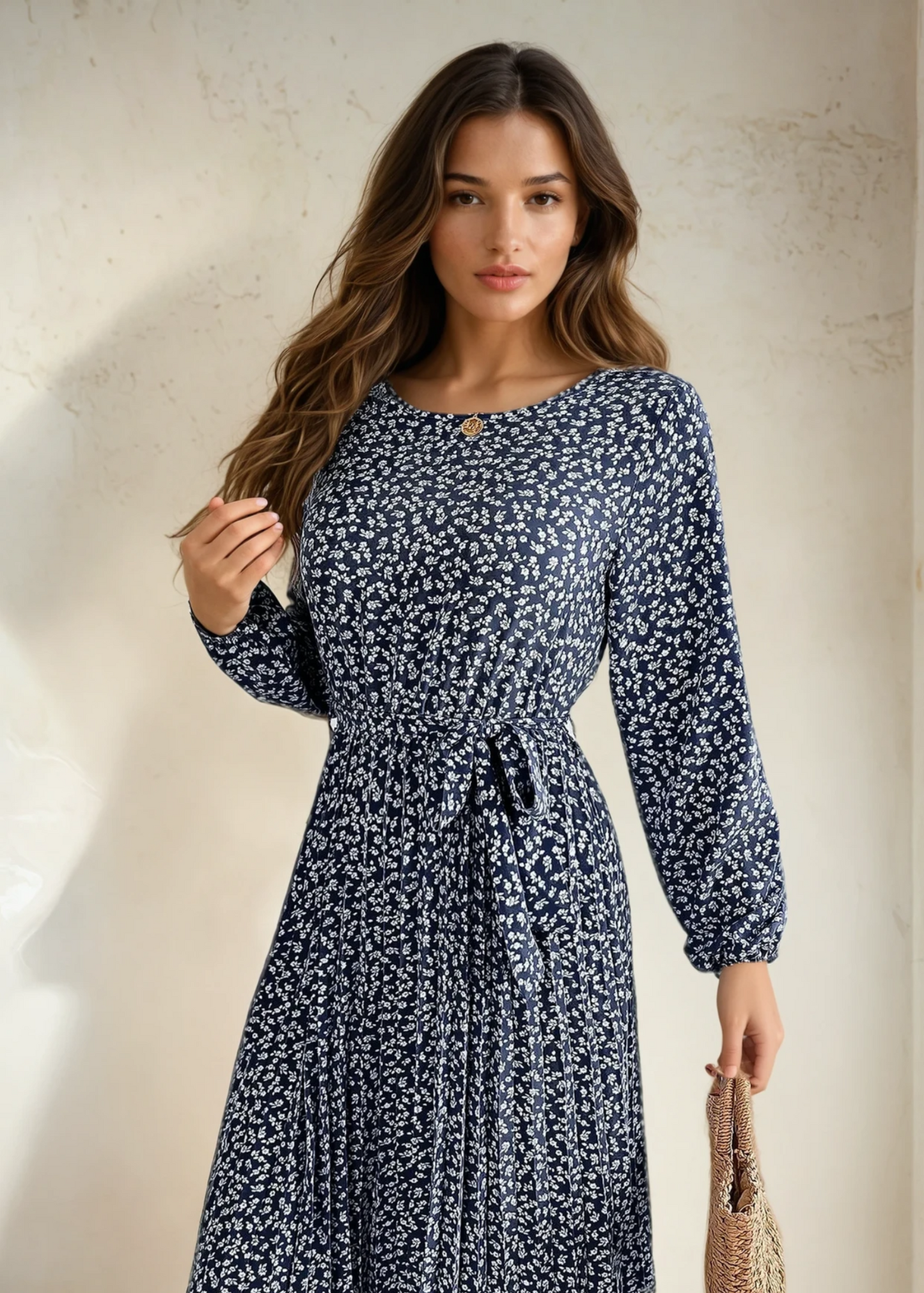 Fleur de Luxe - 2025 Spring/Summer Floral Print Dress