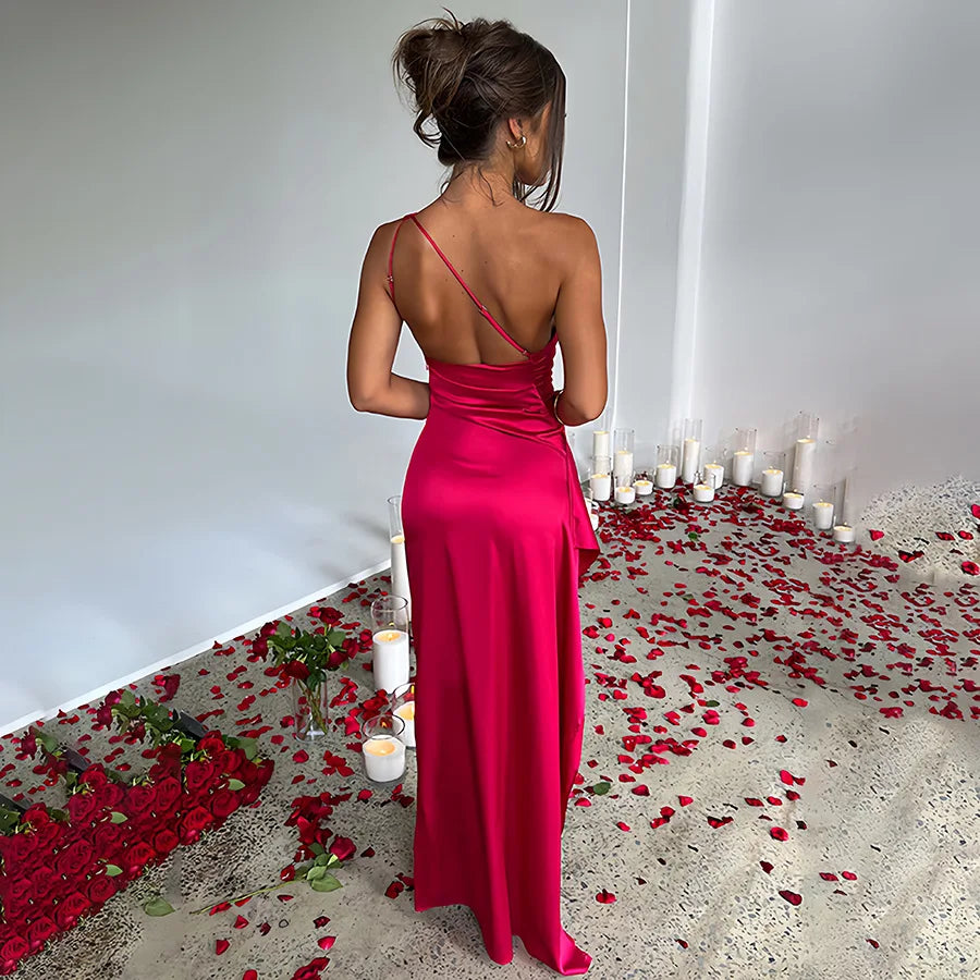 Eclipse Allure - One Shoulder Maxi Dress