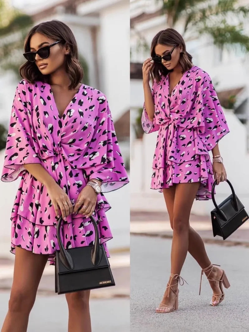 Graceful Bloom - Spring Mini Dress