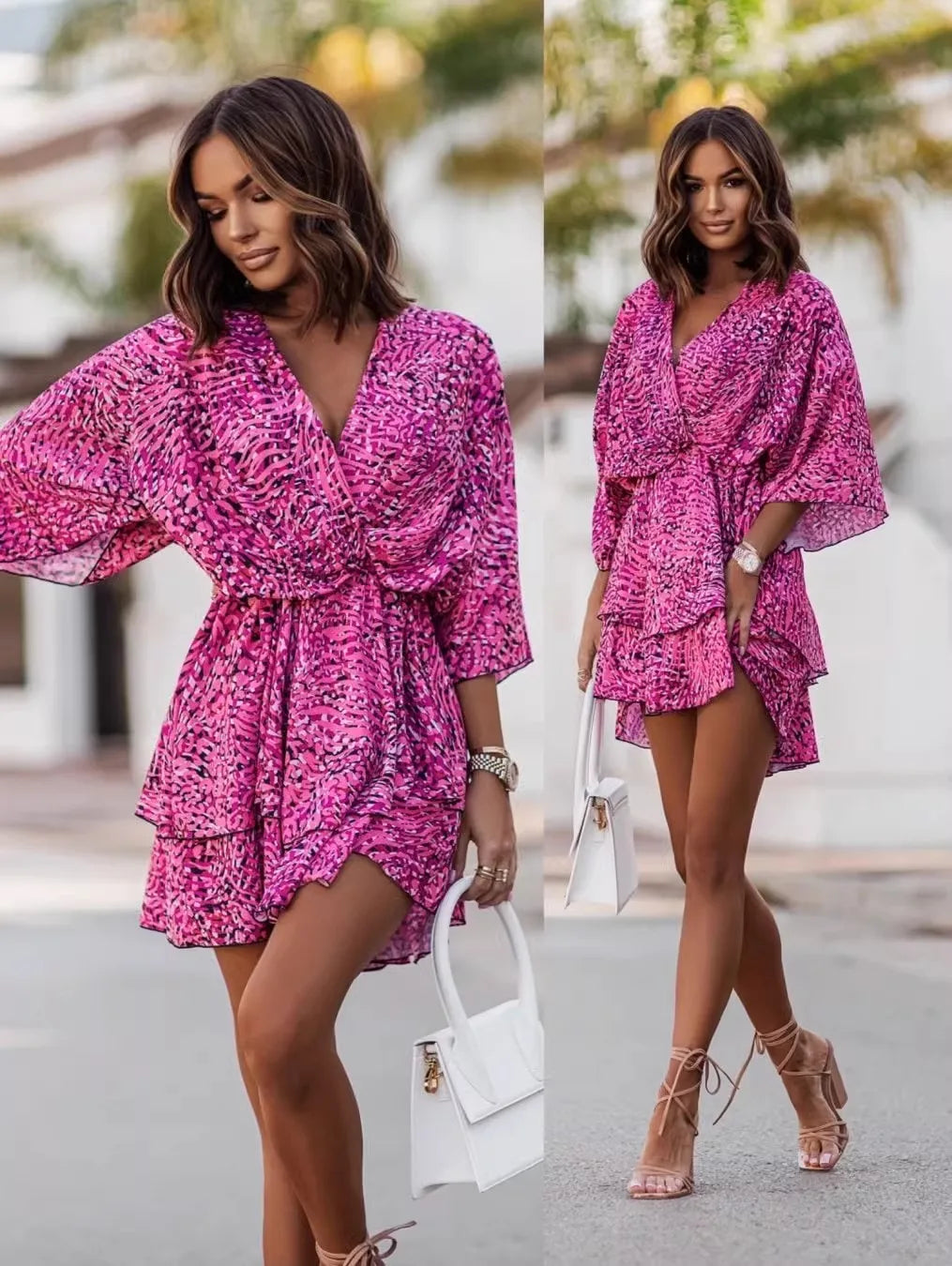 Graceful Bloom - Spring Mini Dress