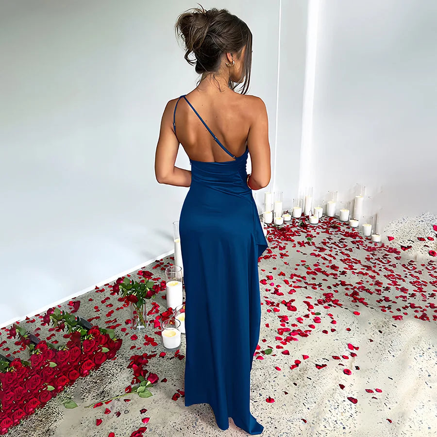 Eclipse Allure - One Shoulder Maxi Dress
