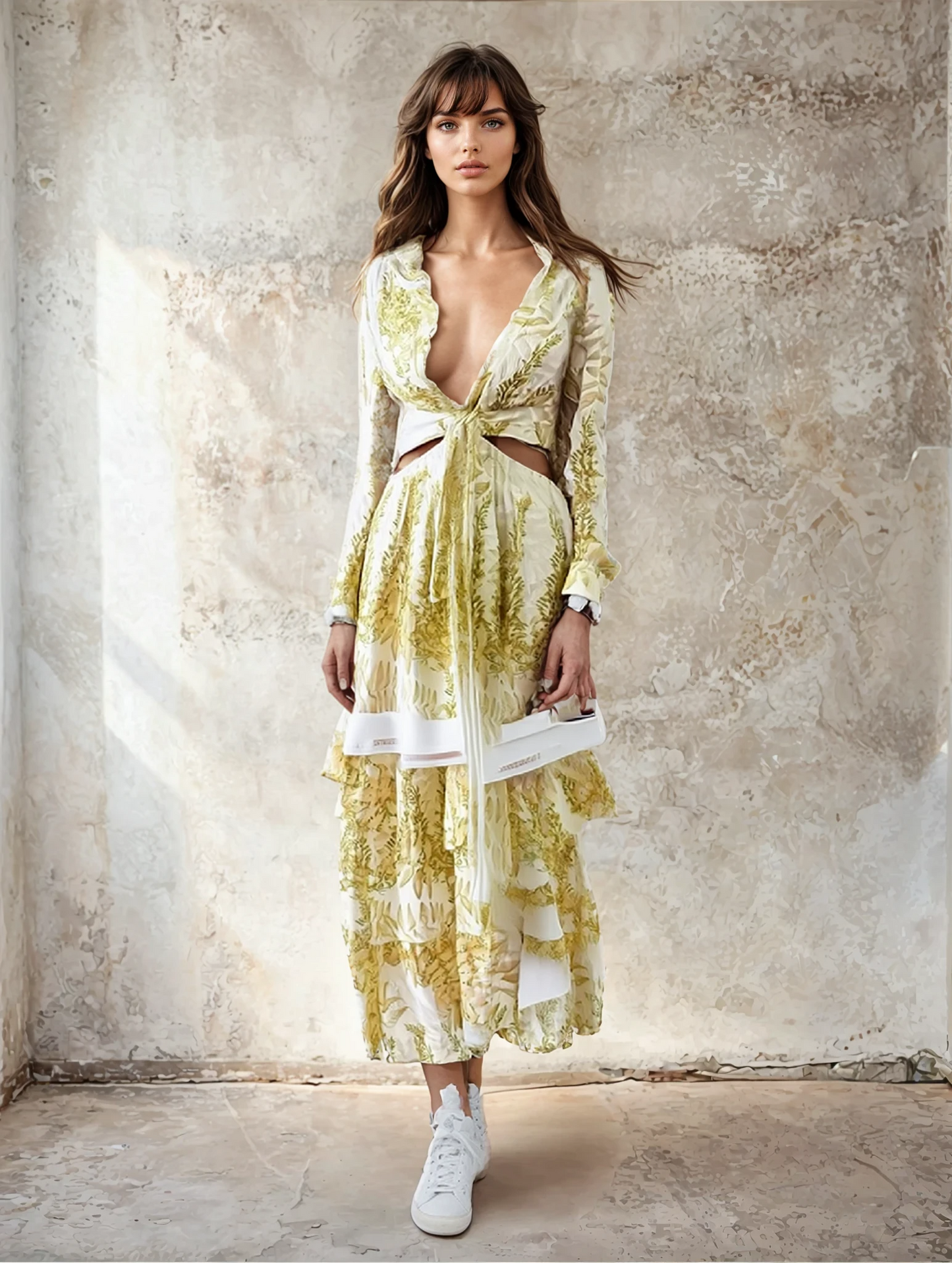 Daisy Desire - Elegant Long Sleeved Dress