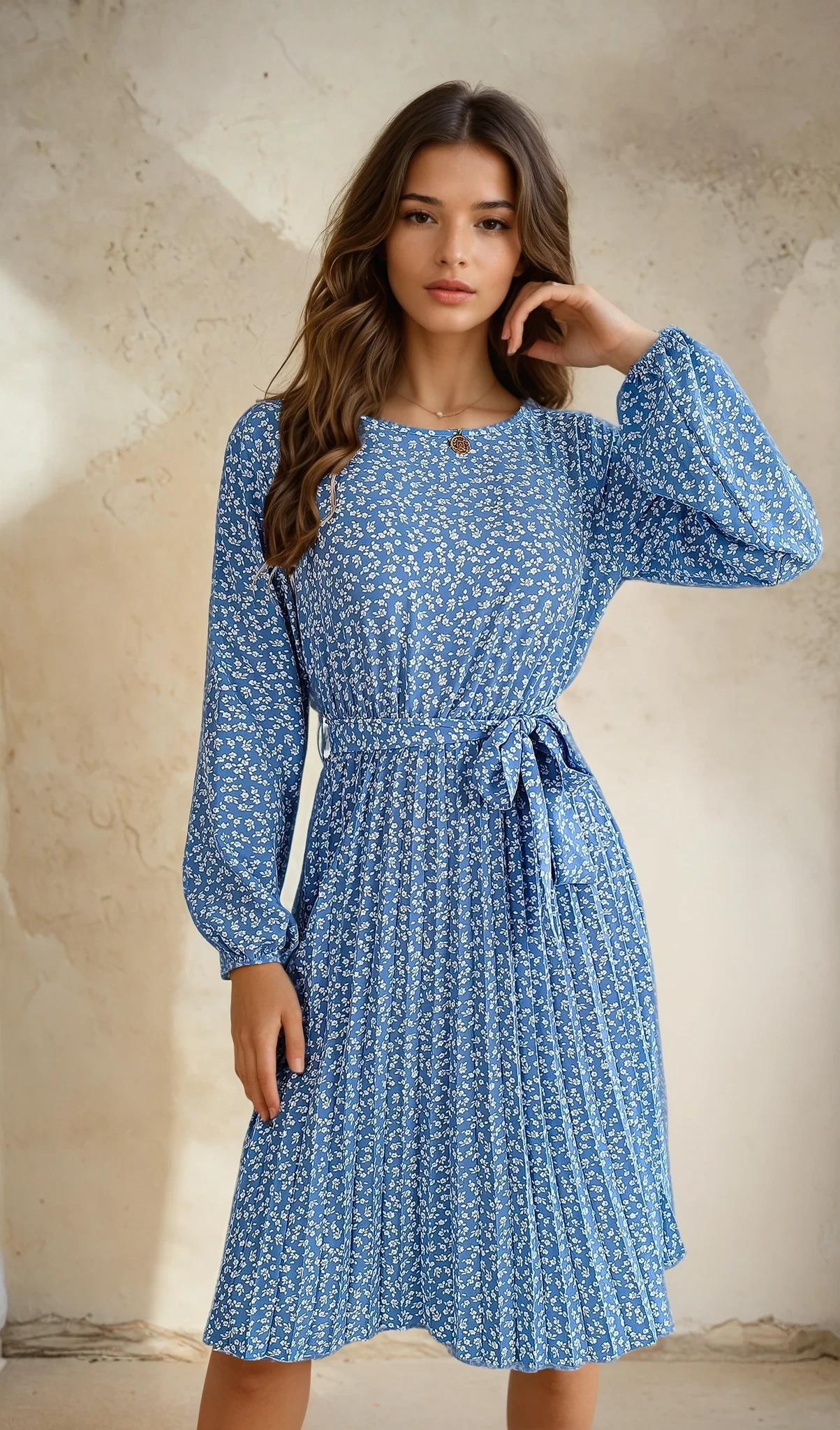 Fleur de Luxe - 2025 Spring/Summer Floral Print Dress